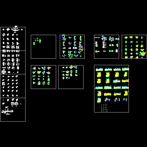 一份节点大样dwg格式CAD图纸集汇总