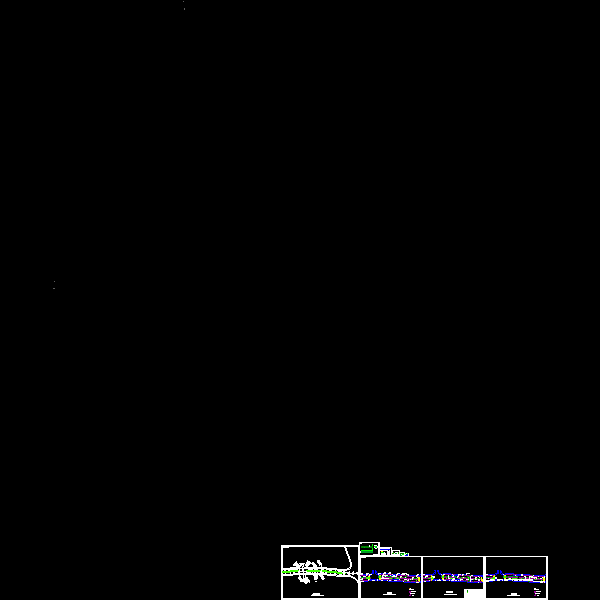 一份道路相交处设计CAD施工方案图纸