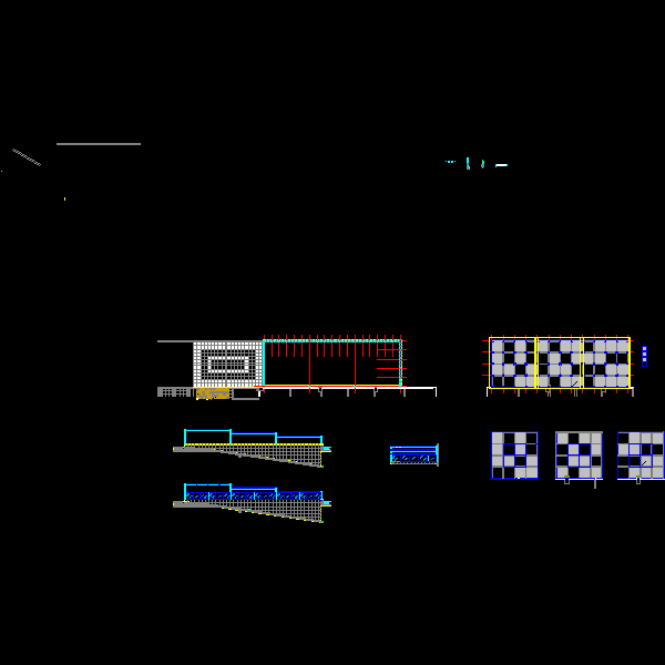 地下车库施工CAD详图纸(dwg)