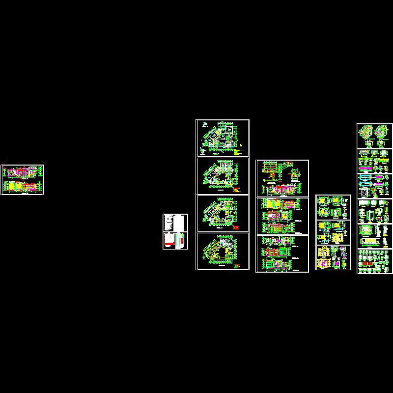 [CAD图]一份学校艺术楼建施(dwg)