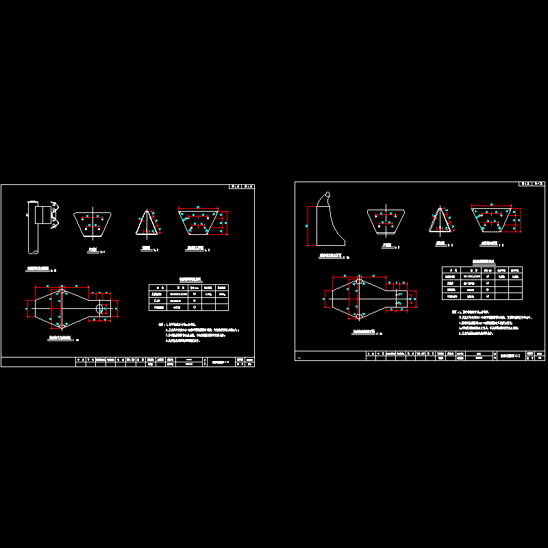 附着式轮廓标设计CAD图纸(dwg)