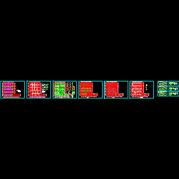 下室结构设计CAD施工图纸(dwg)(桩基础)