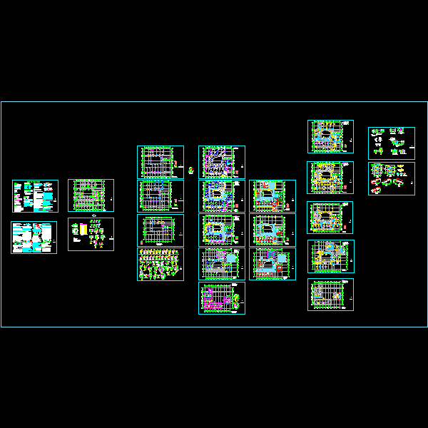 4层框架住宅楼结构设计CAD施工图纸(dwg)(丙级独立基础)(二级结构安全)