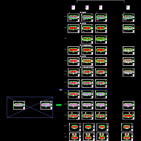 住宅商业项目14层住宅结构设计CAD施工图纸(dwg)(桩基础)(二级结构安全)