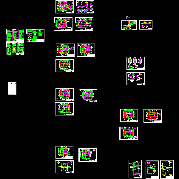 5层俱乐部附属房结构CAD施工大样图(dwg)(丙级筏形基础)(二级结构安全)