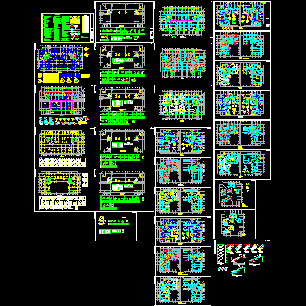 18层框剪住宅结构CAD施工图纸(dwg)(乙级独立基础)(二级结构安全)