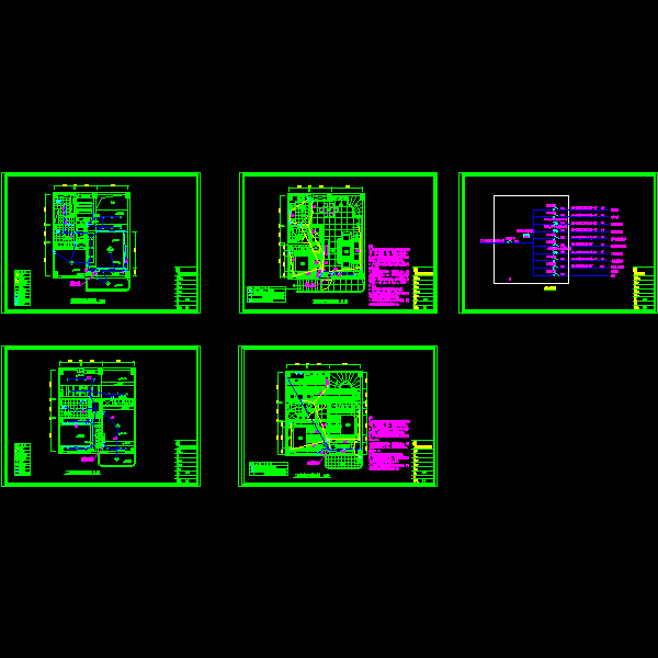 复式住所强电CAD施工图纸(dwg)