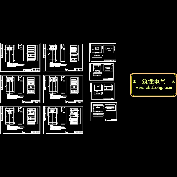 电源、插座箱元件布置CAD图纸(手术室)(dwg)