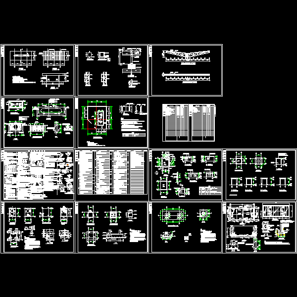 加油站结构设计CAD施工大样图(dwg)(7度抗震)(丙级独立基础)
