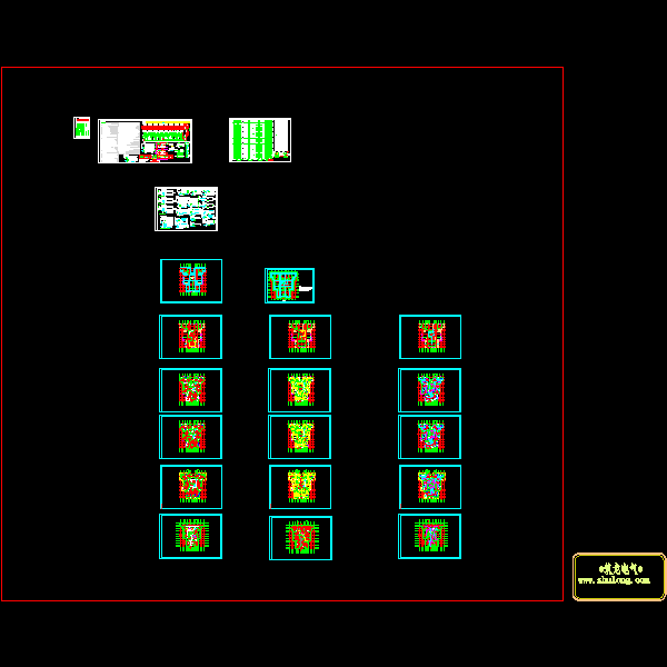 28层住宅楼电气CAD施工图纸(钢筋混凝土结构)(dwg格式)