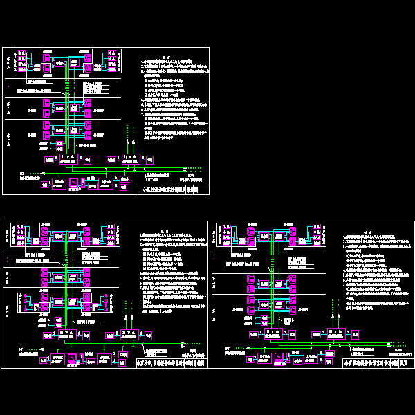 一份小区抄表和访客对讲联网系统设计CAD图纸