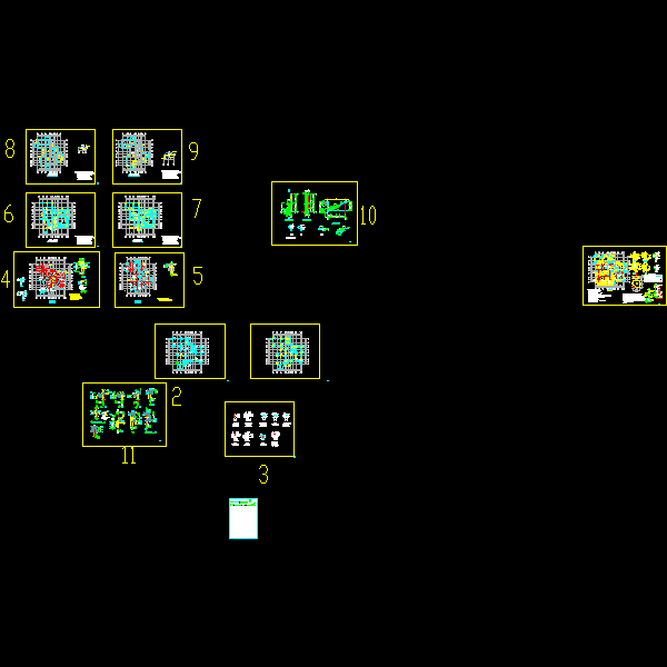 别墅c户型结构.dwg