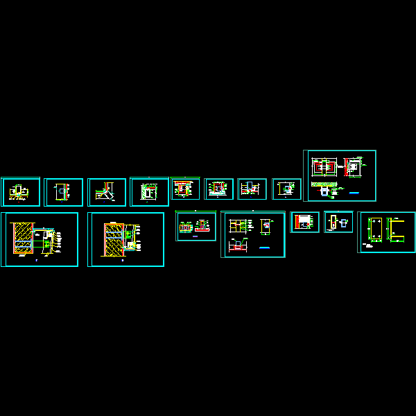 一份110系列幕墙节点详细设计CAD图纸