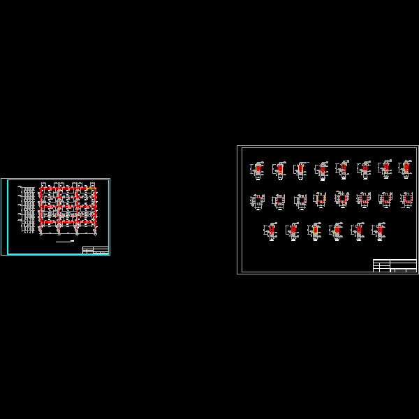 一榀框架配筋图.dwg
