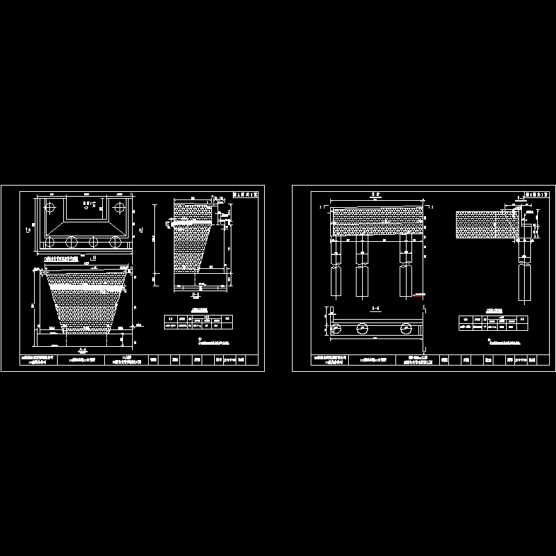 一份预应力钢筋混凝土T梁桥台台背回填节点CAD详图纸设计(dwg)