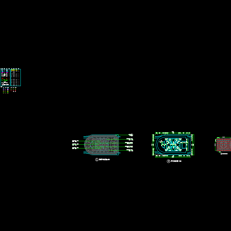 小区入口特色铺装CAD详图纸(dwg)