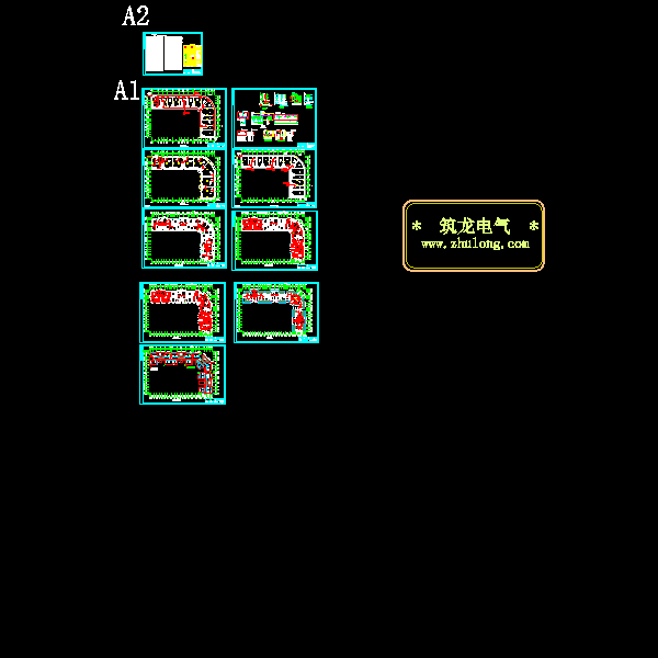 6层商住楼电气CAD施工图纸(楼宇对讲系统)