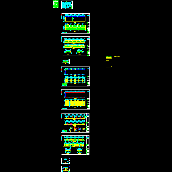 源福轻型门式钢屋架结构施工图纸（dwg格式CAD，10张）(建筑抗震设防)