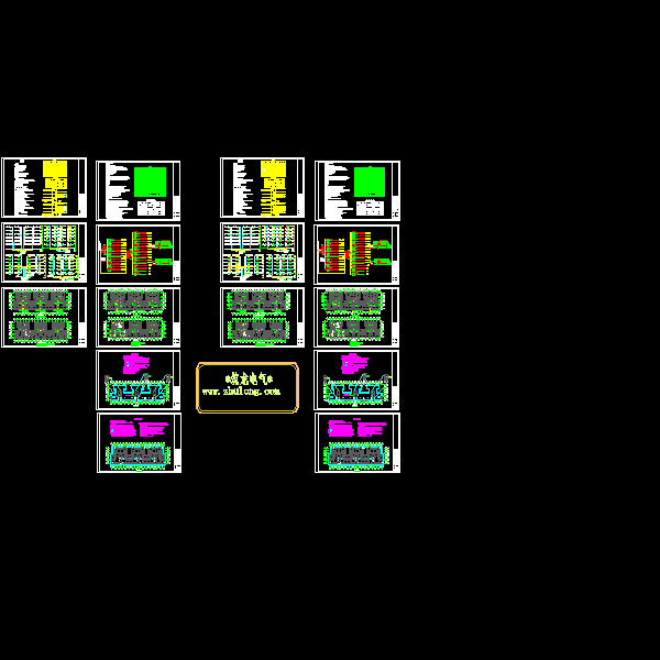 6层新建小区住宅楼电气CAD施工图纸(dwg格式)