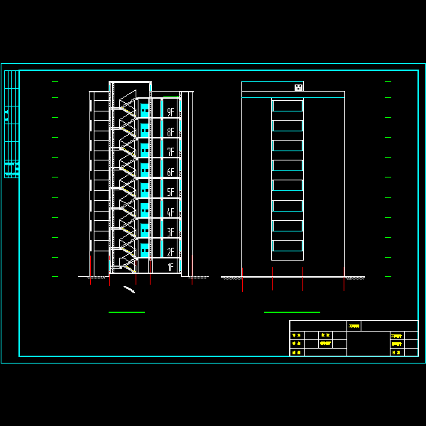 1-1剖面图，侧立面图.dwg