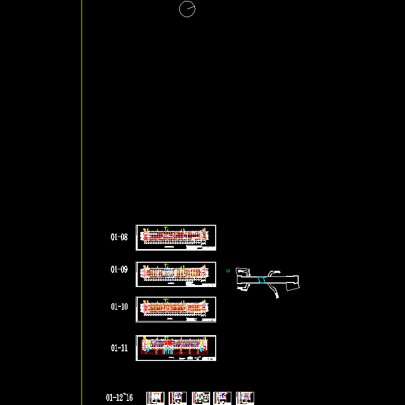 4hx·s·z404-jg-01-08~16  围护平剖面图.dwg