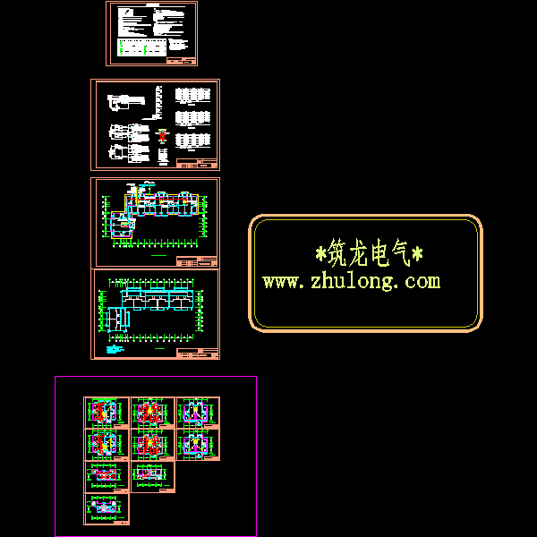 6层住宅小区电气设计CAD施工图纸