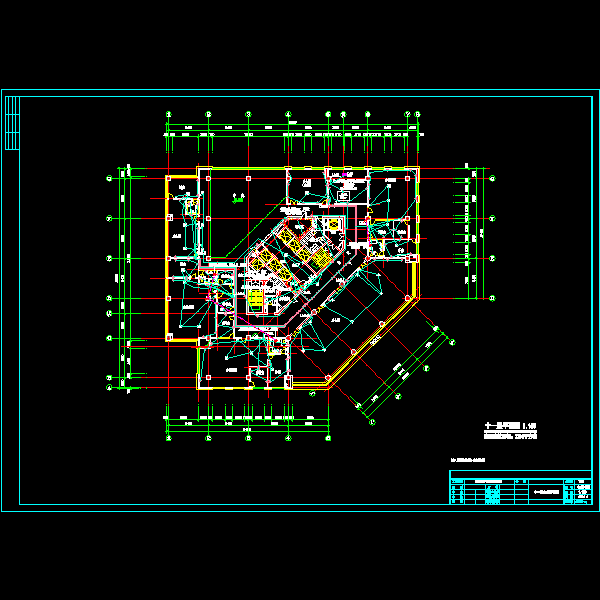 11层电力平面图纸(F10电CAD施工图纸-电力图纸)(dwg)