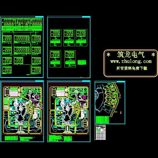 学校电气外网CAD图纸(箱式变电站)(dwg)