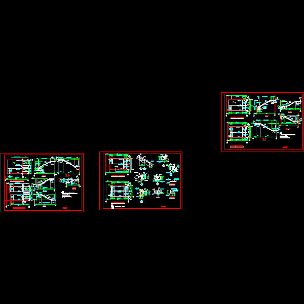 一份钢梯节点构造详细设计CAD图纸