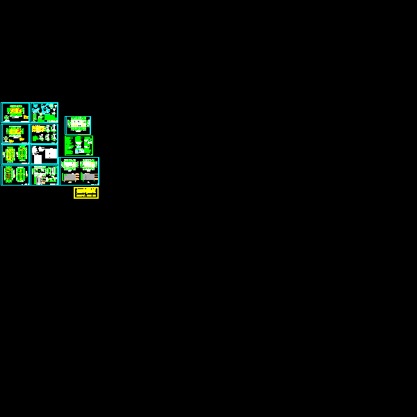 4层砖混结构宿舍公寓楼CAD施工图纸（dwg格式）