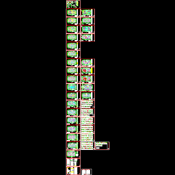 一份37层超高层剪力墙住宅结构CAD施工方案图纸