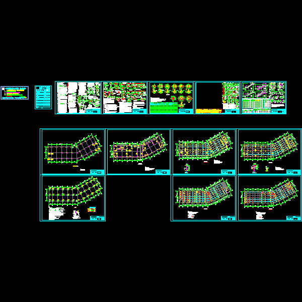 2层商铺8结构CAD施工图纸(dwg)(丙级桩基础)(二级结构安全)