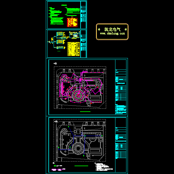 小区景观照明电气CAD施工图纸(dwg)