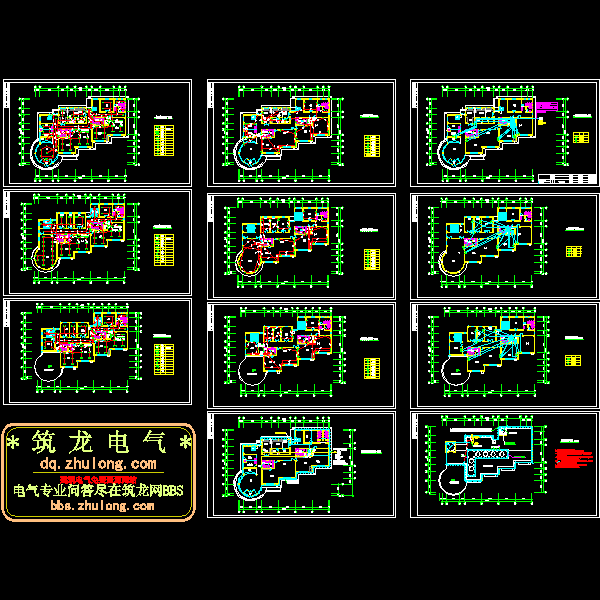 幼儿园电气平面CAD图纸(dwg)