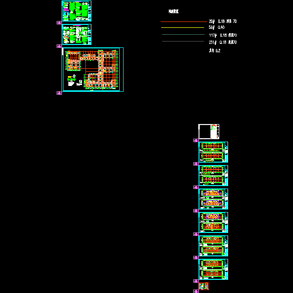 地上3层框架结构行政楼结构CAD施工大样图(dwg)(丙级条形基础)