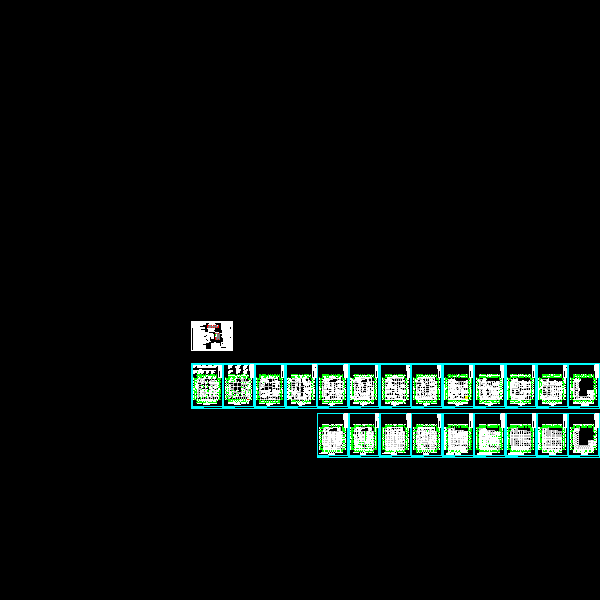 8层框架结构综合大楼结构CAD施工图纸(dwg)(桩基础)