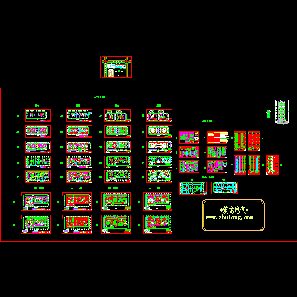 一类高层综合楼电气CAD施工图纸（系统大样图）(TN-S)