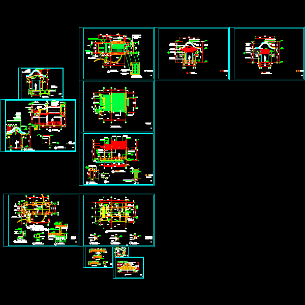 画舫施工CAD详大样图(dwg)