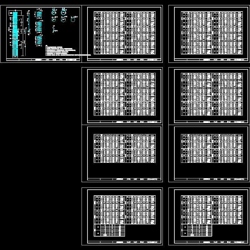 大桥桥墩桥台桩基.dwg