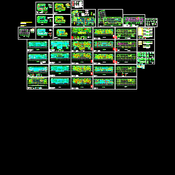 15层框剪综合楼结构CAD施工图纸(dwg)(6度抗震)(独立基础)