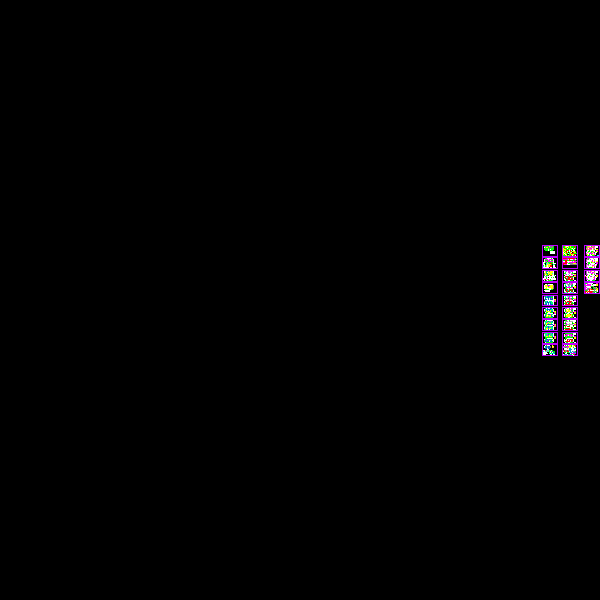 框架剪力墙结构住宅结构CAD施工图纸（11层）(平面布置图)(dwg)