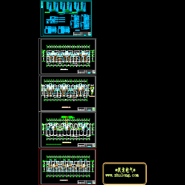 7层住宅楼电气CAD施工图纸