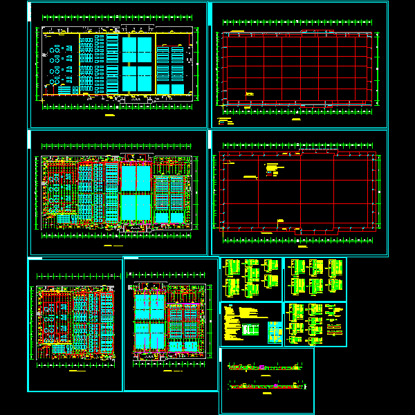 [CAD图纸]纺织车间电气(钢结构)(dwg)