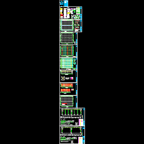 22x2带吊车轻钢厂房结构CAD施工图纸(dwg)