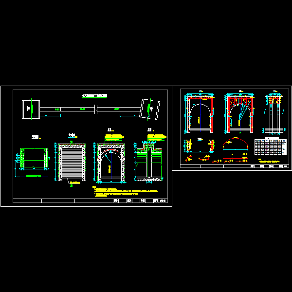 隧道行人横洞封闭门.dwg