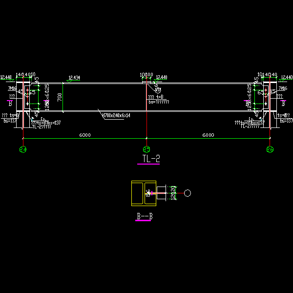 一份托梁节点构造详细设计CAD图纸(6)