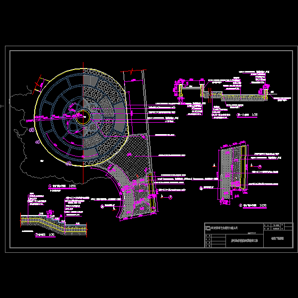 健身广场施工CAD详图纸(dwg)