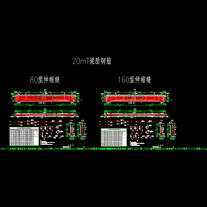 p12～13 t梁梁肋钢筋布置图（一）～（二）.dwg