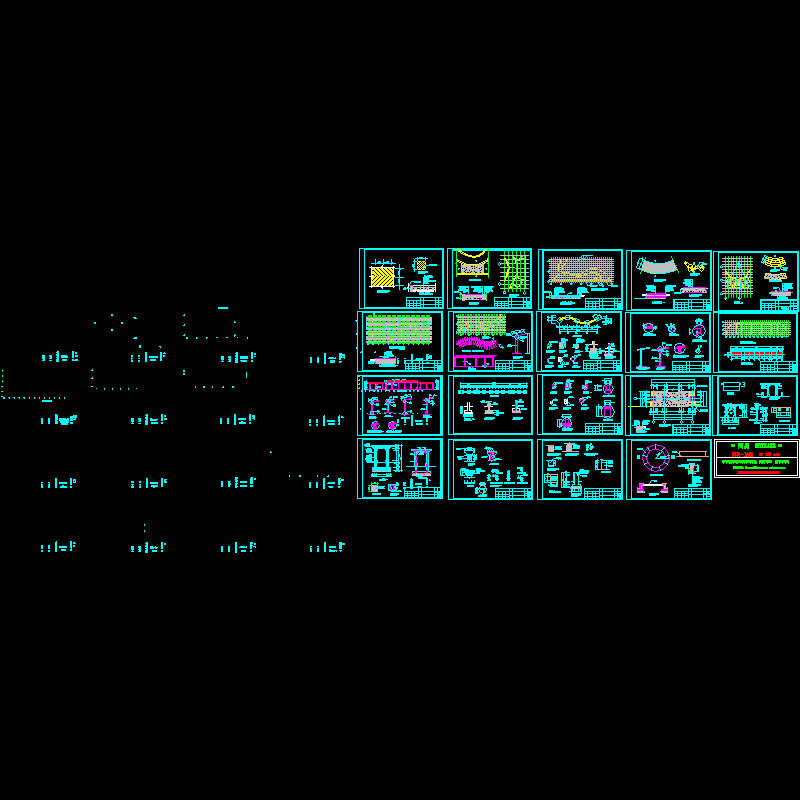 艺术花架施工图.dwg