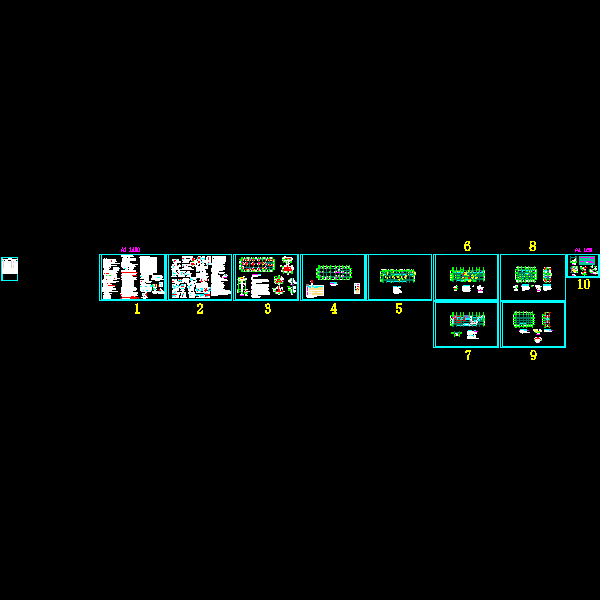 2层框架住宅结构CAD施工大样图(dwg)(6度抗震)(二级结构安全)